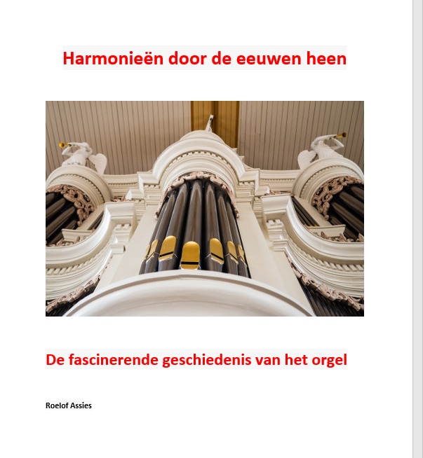 Harmonieën door de eeuwen heen