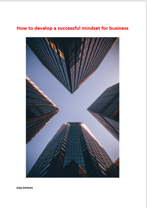 How to develop a succesful mindset for business