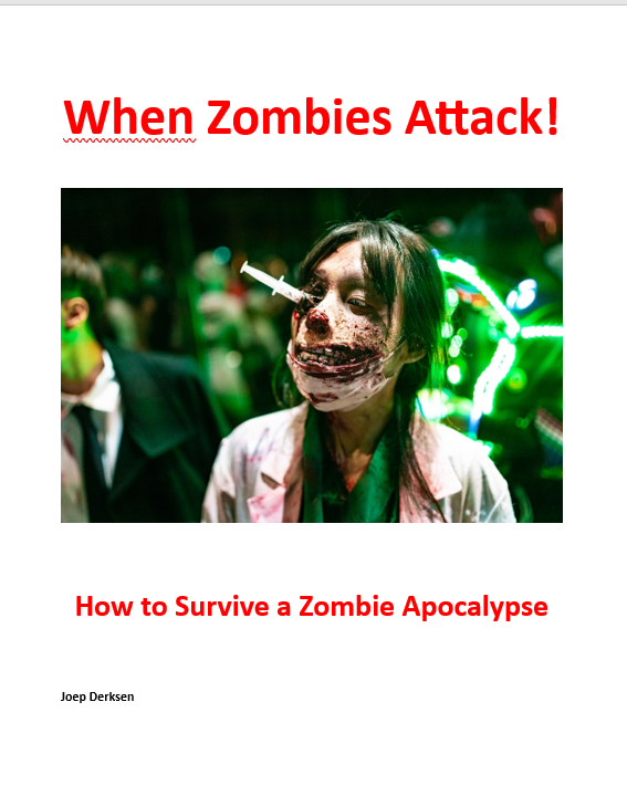 When zombies attack!